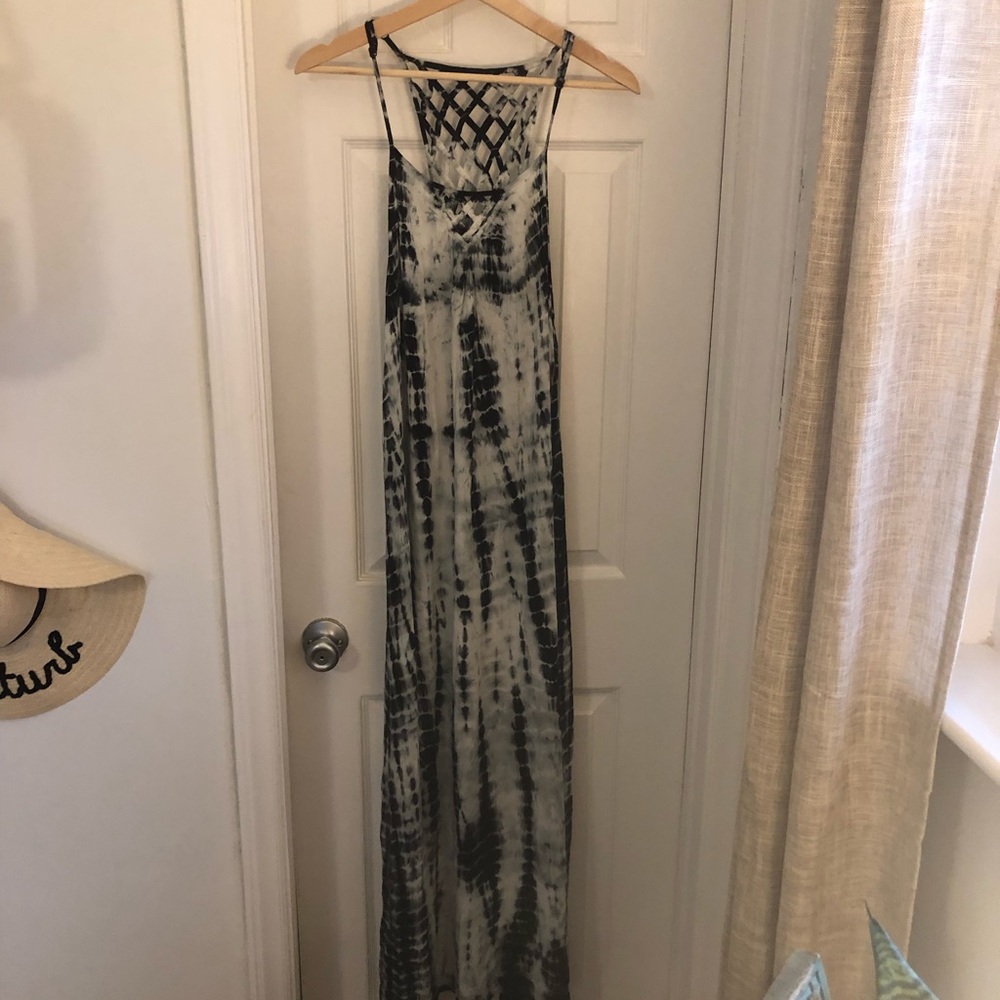 Tie dye maxi dress